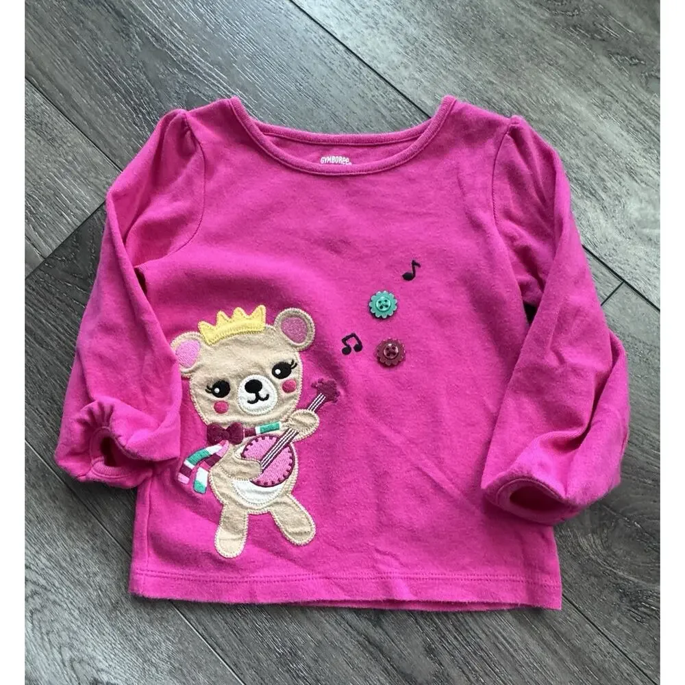 RARE Vintage Fall 2013 Gymboree Girls 4pc Outfit Set 100% Cotton Tops and Skirt